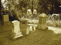 Whiting church cemetery. 30 nord entre 4 et 125. New Hampshire, USA. 26-07-2009 -  Sepia