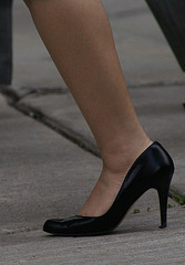 walking high heels