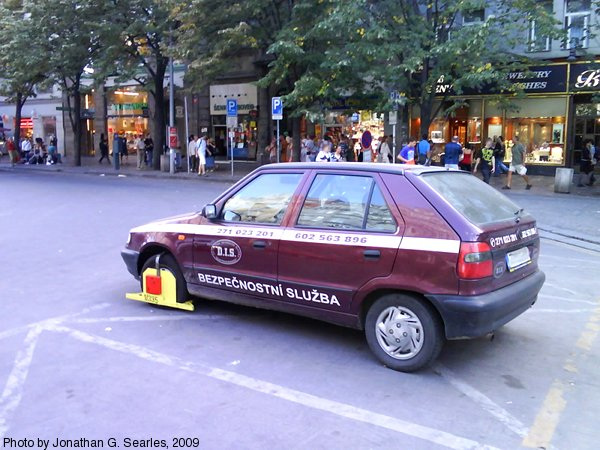 Funny Wheel Clamp, Vaclavske Namesti, Prague, CZ, 2009