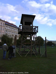 Watchtower From Pribram Prison Camp, on Display in Malostranska, Prague, CZ, 2009