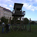 Watchtower From Pribram Prison Camp, on Display in Malostranska, Prague, CZ, 2009