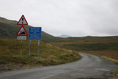 The route to Hardknott Pass