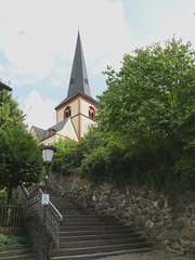 Steps to St. Nicholas Parish Church, Linz am Rhein
