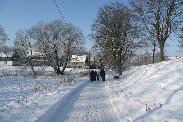 Spaziergang bei -15°C in Liebenau - Osterzgebirge
