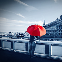 parapluie rouge