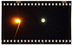 street lamp vs. moon