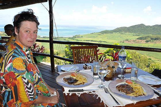 Panorama mit Hirsch-Steak