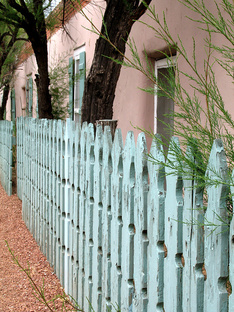 Blue Fence