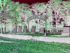 Hill crest cemetery- Négatif RVB