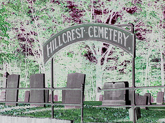 Hill crest cemetery - Négatif RVB