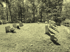 Hill crest cemetery - Vintage artwork /  Photo ancienne