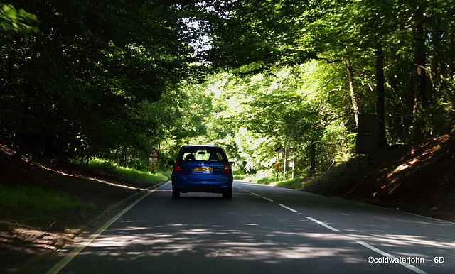 The A22 on a sunny summer Sunday afternoon