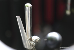 The Nutley Village Summer Fete, East Sussex 2013 - Handbrake is a serious business on a bull-nosed Morris Cowley