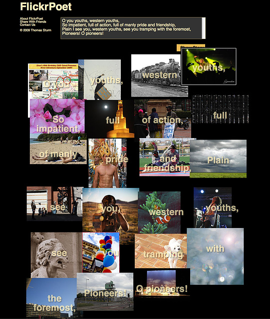 Flickr Poet example