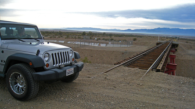 Eagle Mountain Railroad Crossing The Coachella Canal (5024)