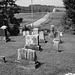 Whiting church cemetery. 30 nord entre 4 et 125. New Hampshire, USA. 26-07-2009 -  N & B