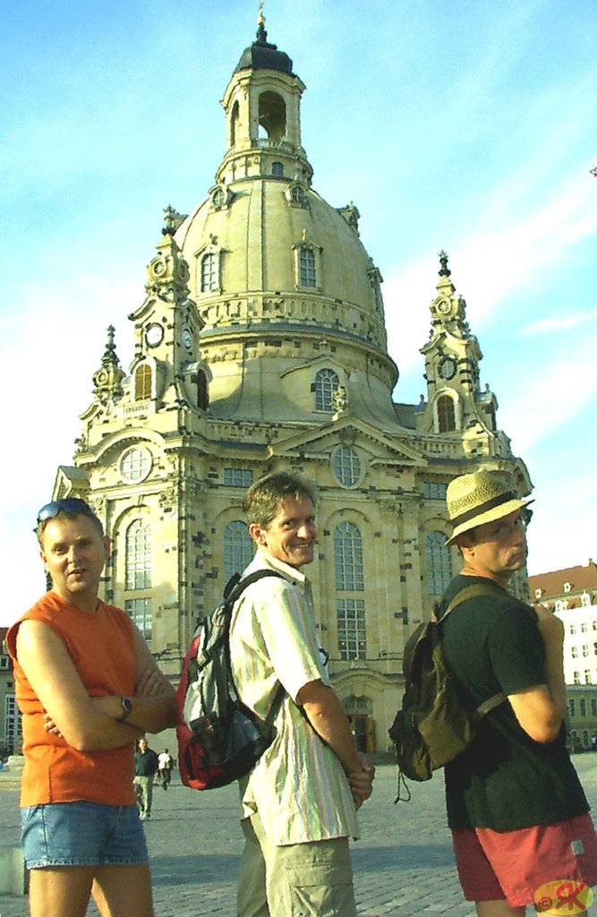 2007-07-14 03 DD-Spaziergang mit Dieter, Thomas, Micha
