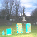 Cimetière catholique romain / Catholic roman cemetery - St-Jacques le majeur- Clarenceville- Noyan. Québec, Canada. 21-11-2009 - Version photofiltrée