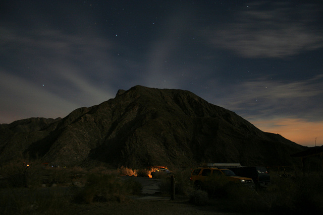 Borrego Palm Canyon Campground at Night (3418)