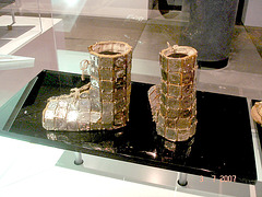 Bottes cheminées argentées / Chimney silver Boots - Bata shoe Museum- Toronto, Canada.  3  juillet 2007