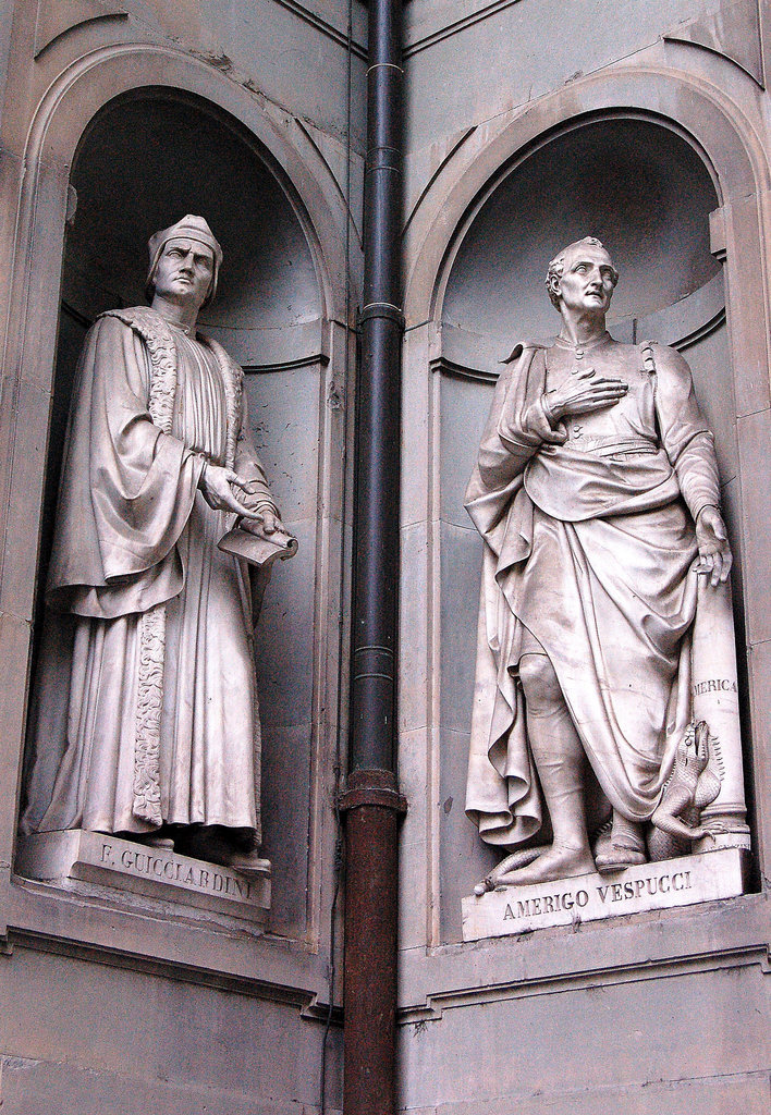 F.Guicciabdini kaj Amerigo Vespucci