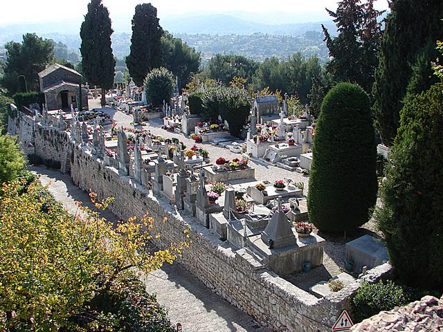 20061106 0910DSCw [F] Friedhof, Saint-Paul-de-Vence, Cote d'Azur