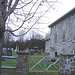 Église et cimetière de Dunham. Québec, Canada . 21-11-2009