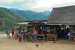 Sin Xai the village to turn left