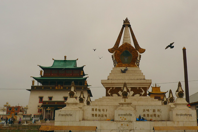 Stupa at the Gandan Monastery