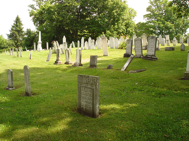 Whiting church cemetery. 30 nord entre 4 et 125. New Hampshire, USA. 26-07-2009