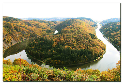 Saarschleife im Herbst