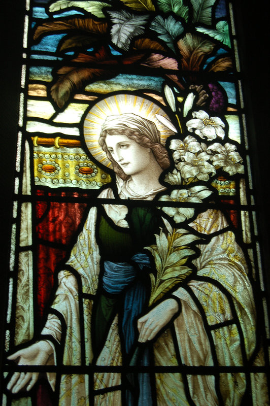 Stained Glass Memorial Window to George and Ann Hedley, St Peter's Church, Falstone, Northumberland