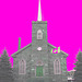 Église et cimetère de Dunham. Québec, Canada . 21-11-2009 -  Religieusement photofiltrée
