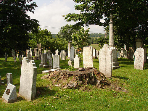 Whiting church cemetery. 30 nord entre 4 et 125. New Hampshire, USA. 26-07-2009