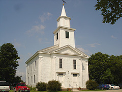 Whiting church cemetery / Sue la 30 nord entre  les routes 4 et 125 - New Hampshire, USA. 26-07-2009.