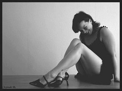 Mon amie Babe en talons hauts / My friend Babe in high heels - Avec / with permission- Version éclaircie