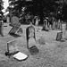 Whiting church cemetery. 30 nord entre 4 et 125. New Hampshire, USA. 26-07-2009 -  N & B