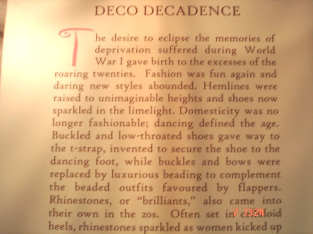 Bata shoe museum / Deco decadence