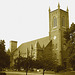 Rutland, Vermont USA  /  25-07-2009 -  Trinity episcopal church en sepia.