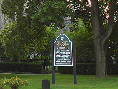 Rutland, Vermont USA  /  25-07-2009  -  Trinity episcopal church sign