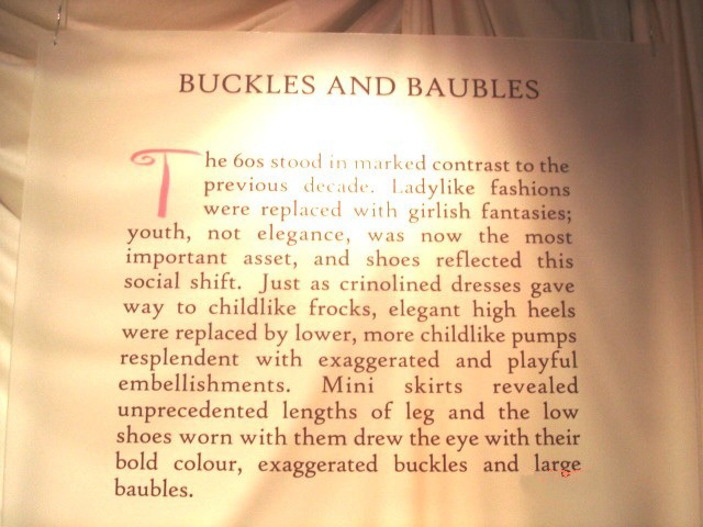 Bata shoe museum  / Buckles and baubles. Toronto, CANADA. 2 novembre 2005