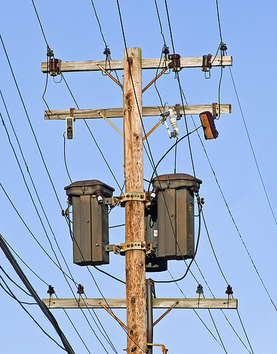 ipernity: Old City Light and Power, Indiana Michigan Power Utility Pole ...