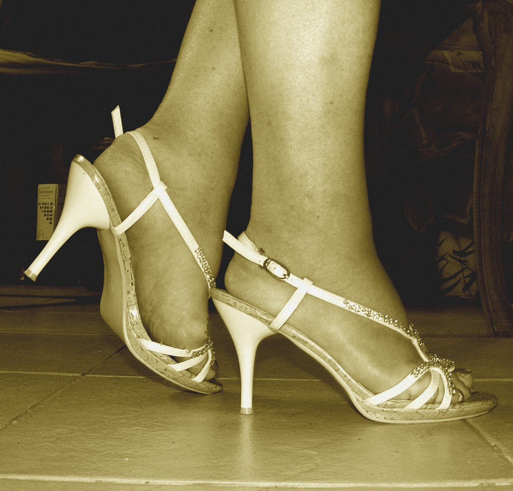 Mon amie adorée Krisontème avec permission  - Nouvelles sandales à talons hauts / Brand new high-heeled sandals - Sepia