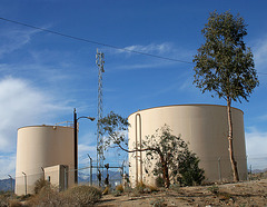 Low Desert View Water Tanks & Police Antenna (3717)