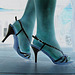 Mon amie adorée Christiane avec permission  - Nouvelles sandales à talons hauts / Brand new high-heeled sandals - Négatif