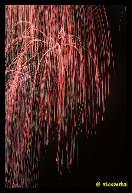 Fireworks at Frühlingsfest Würzburg