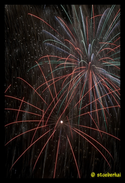 Fireworks at Frühlingsfest Würzburg
