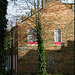 sunlight on a brick wall