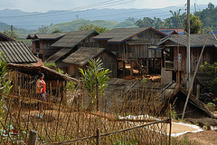 Song Cha village beside the highway