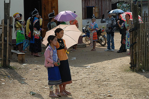 Village festival with Hmong people